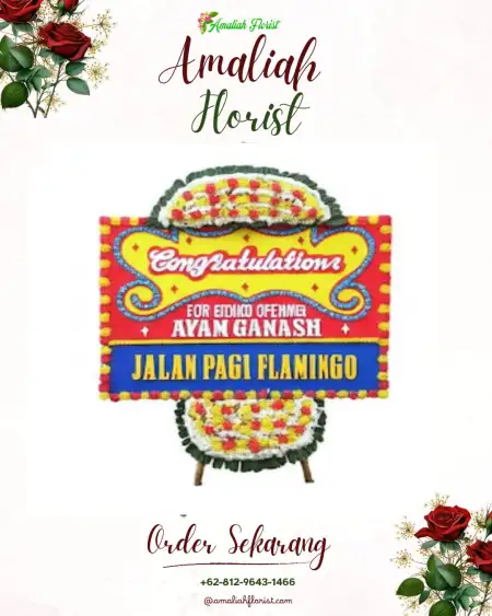 Sewa Papan Bunga Betung
